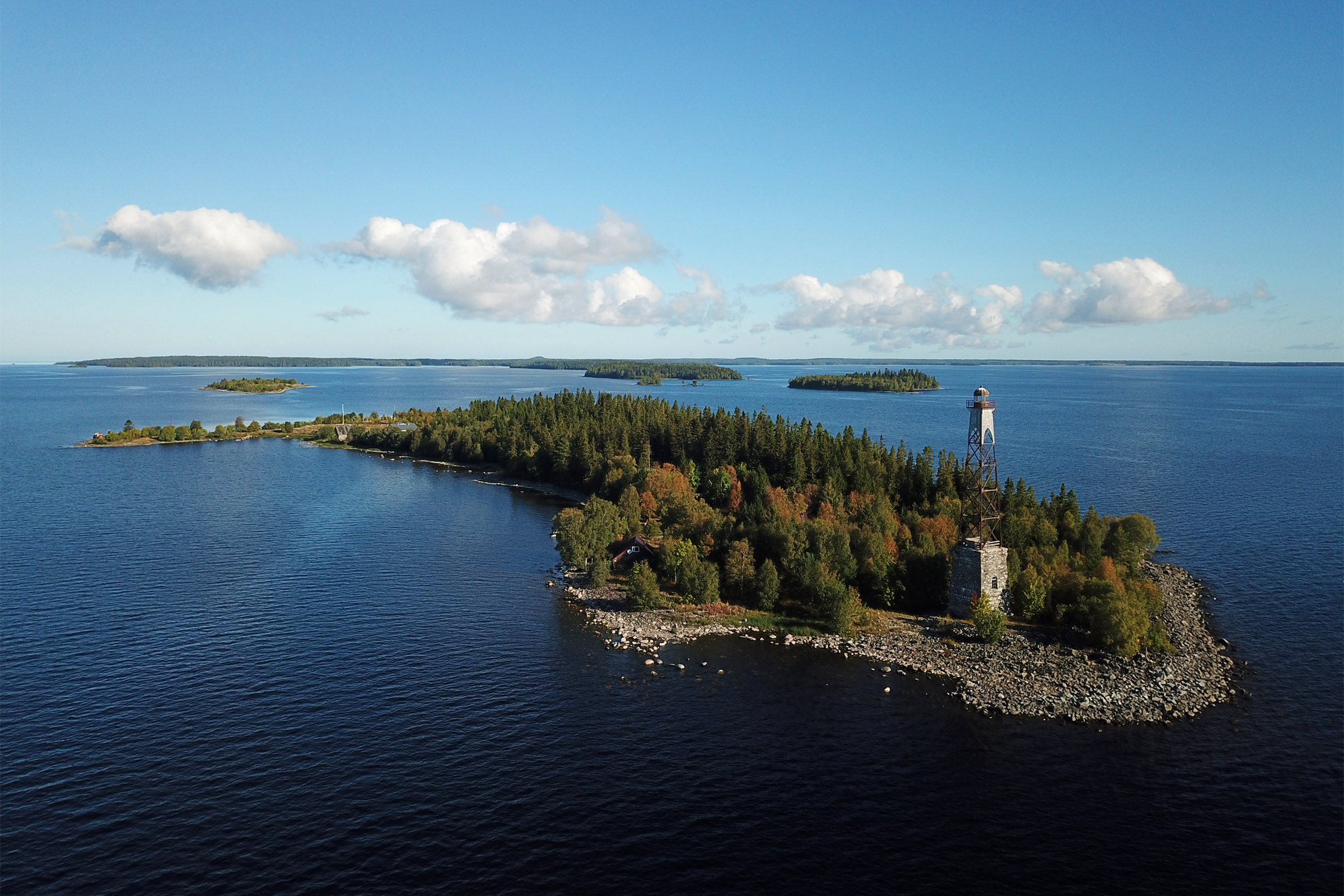 Located in lake onega this tiny